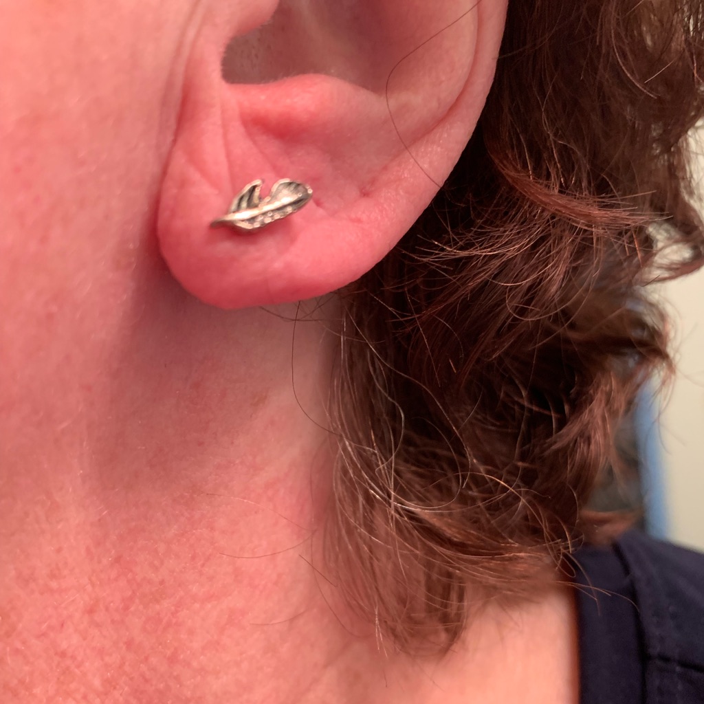 Mini Leaf Earrings